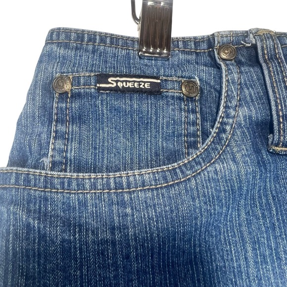 Vintage‎ Squeeze By Stephen Hardy Denim Pencil Skirt Size 9/10 90's Style Y2K - Picture 4 of 11